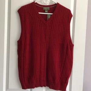 NWT Eddie Bauer Knit Sweater Vest